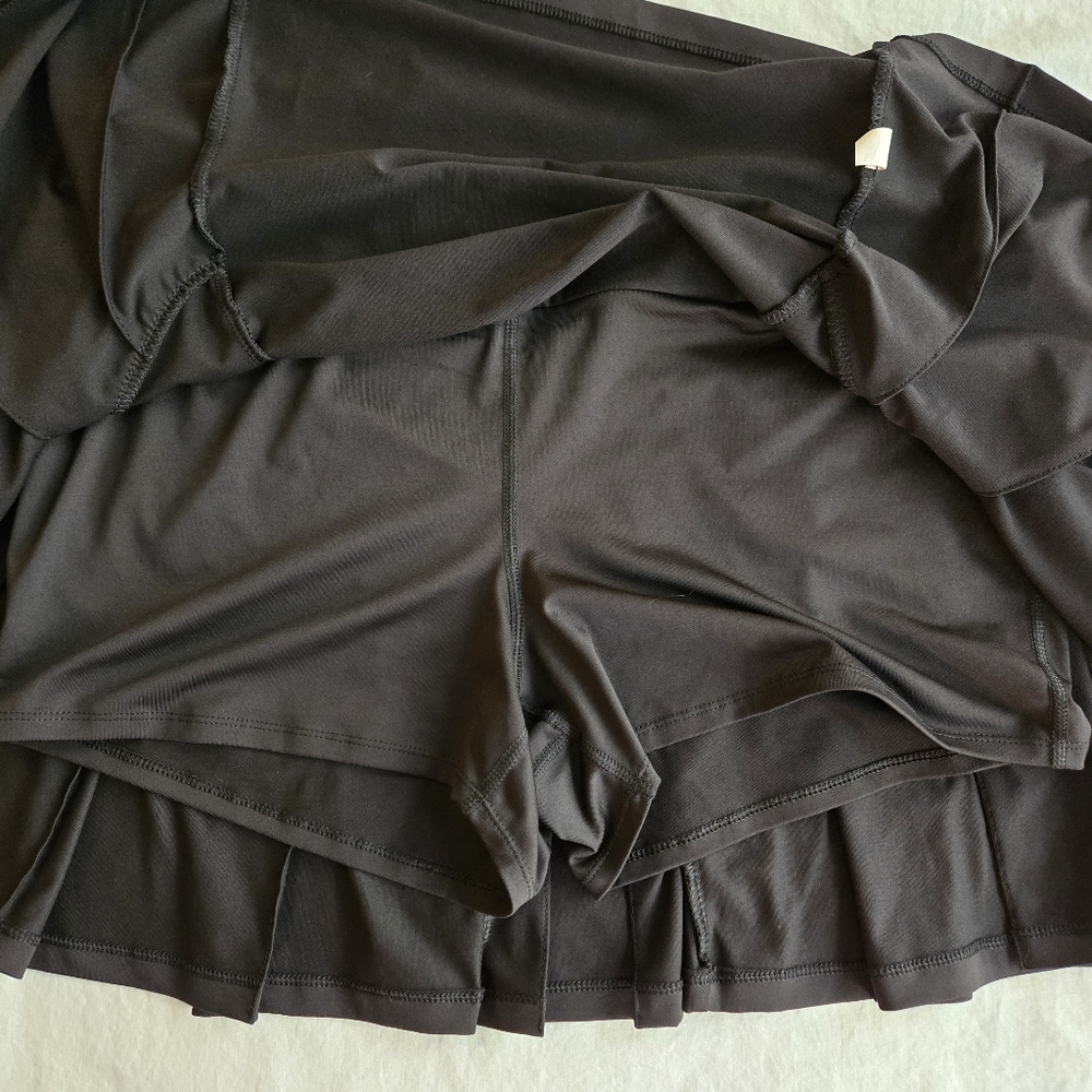 TekGear DryTek Black Pleated Tennis Workout Skort sz XL - Picture 7 of 10